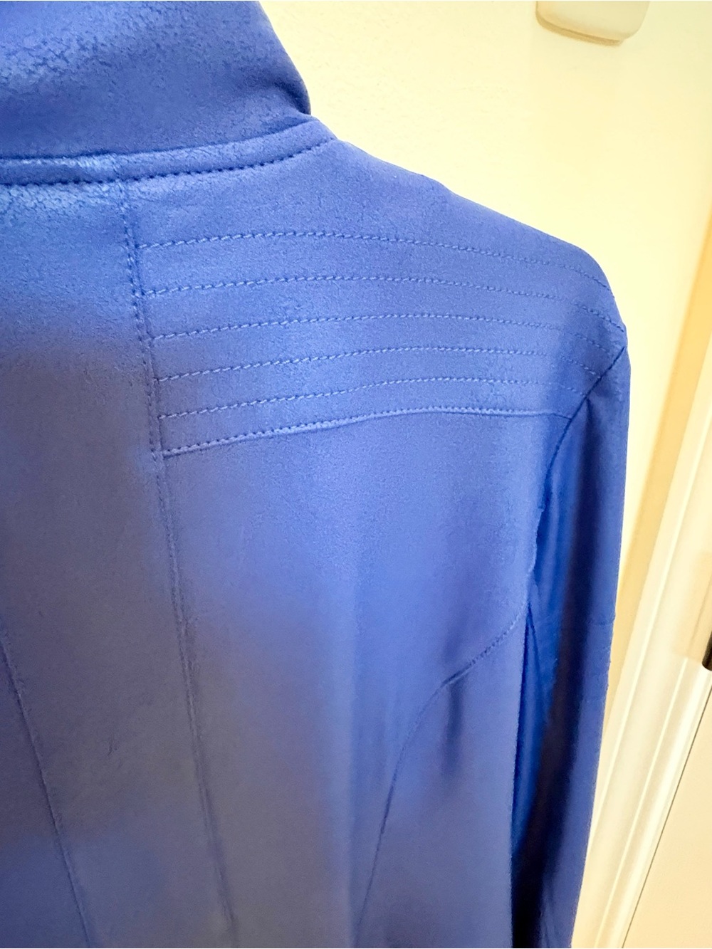 Clara Sunwoo Liquid Leather Moto Cobalt - Picture 8 of 9